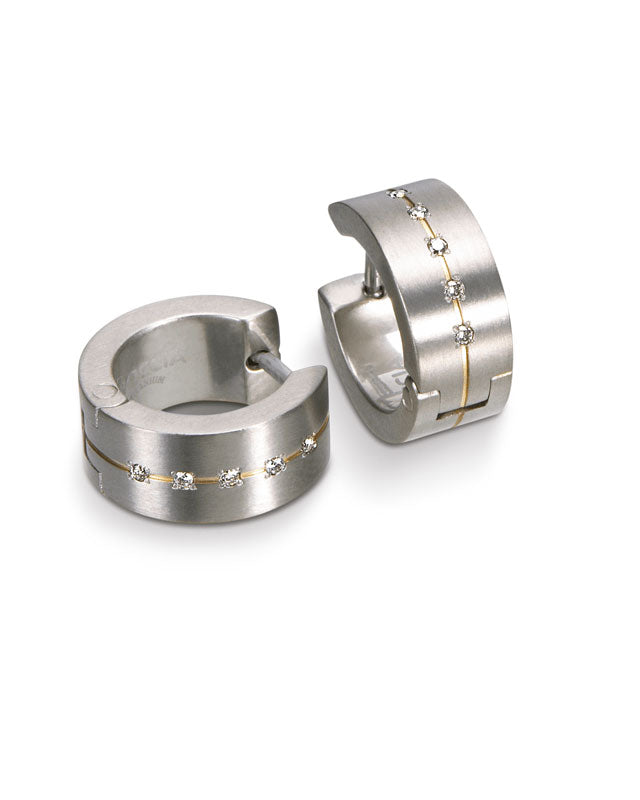 Titanium Ohrringe Titan Boccia Boccia Titanium Creolen Boccia