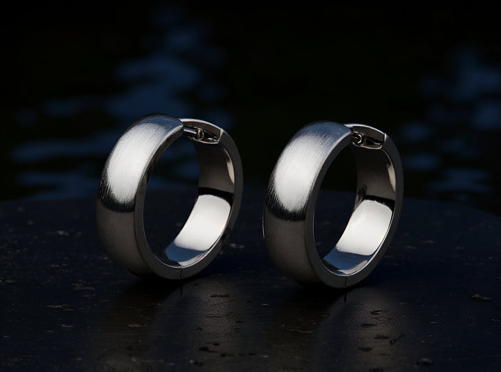 Edelstahl Creolen Veto