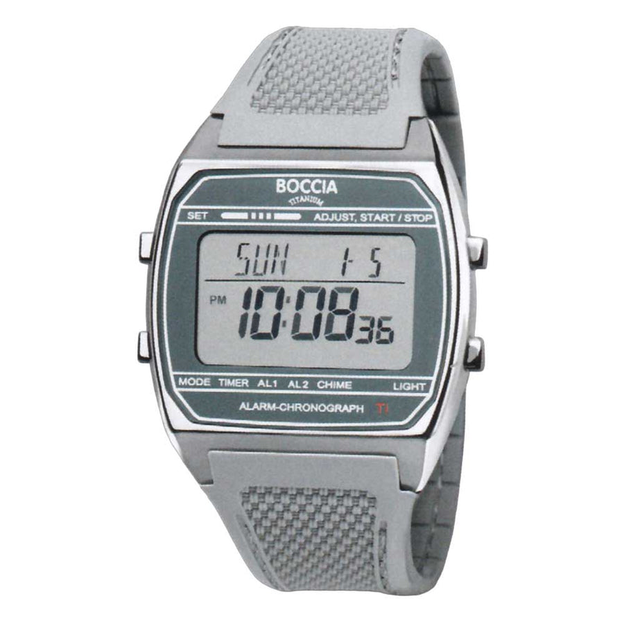 Boccia Titanium Herrenuhr Grau | Modell 3738-01