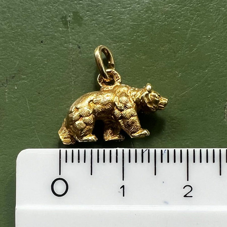 Anhänger Bär Gelbgold 750