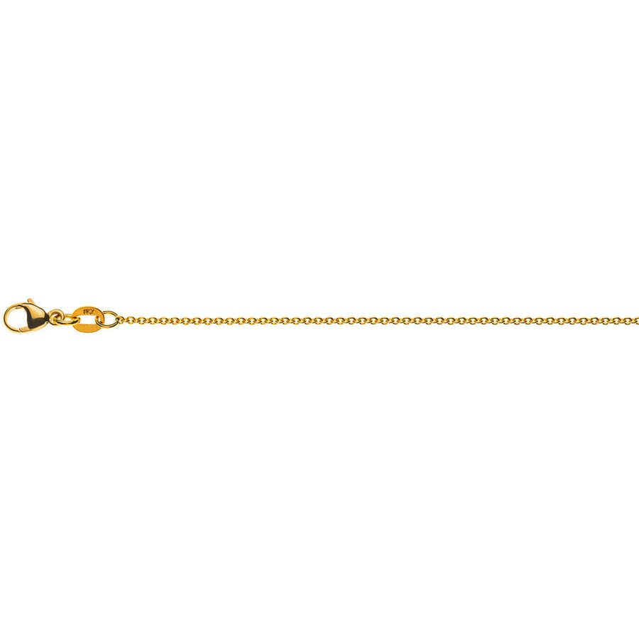 Halskette Anker rund Gelbgold 585