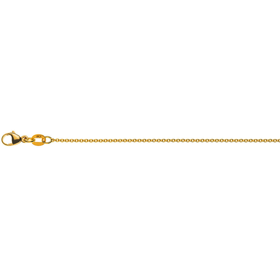 Halskette Anker rund Gelbgold 375 | GAM