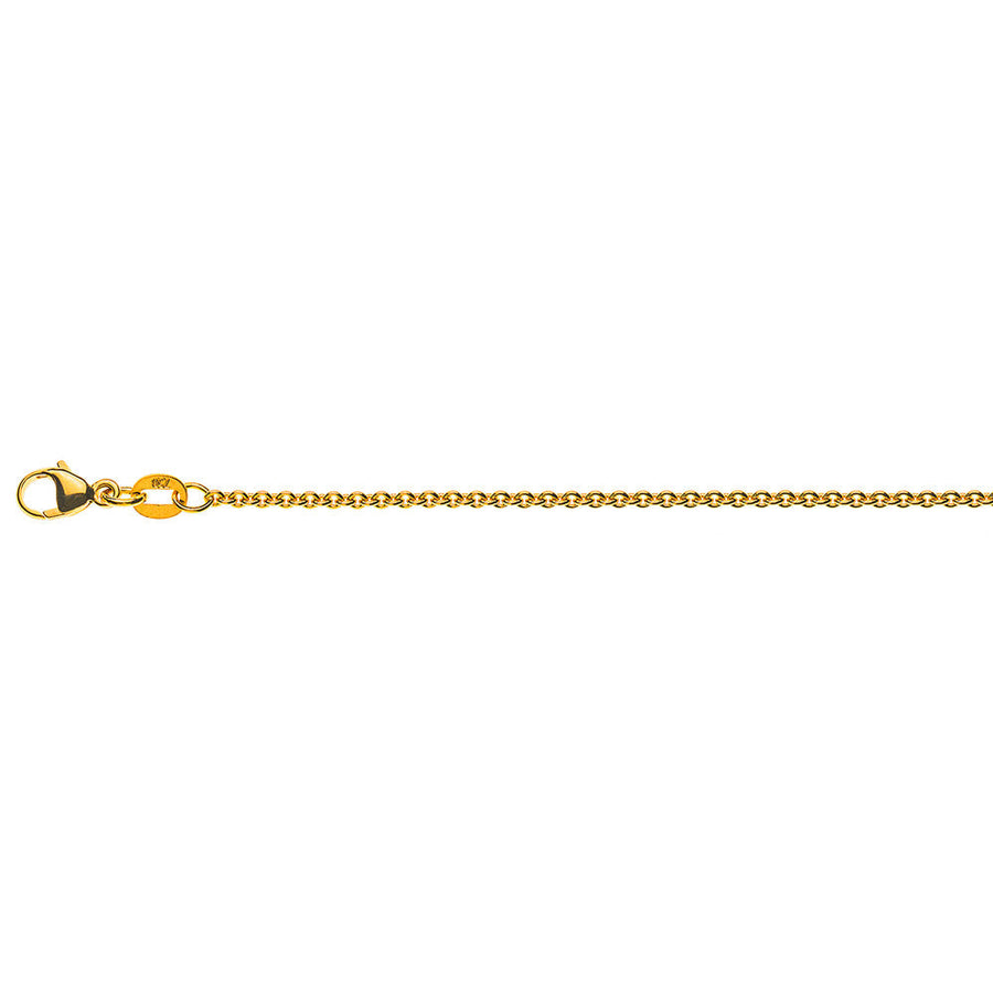 Halskette Anker rund Gelbgold 585