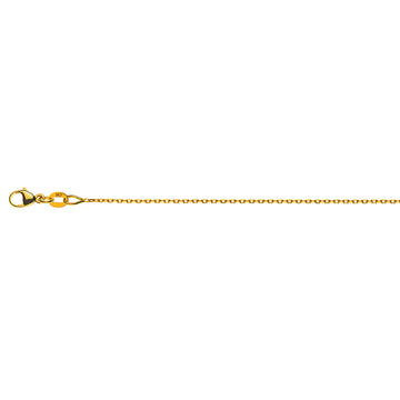 Halskette Anker 4-fach geschliffen Gelbgold 750