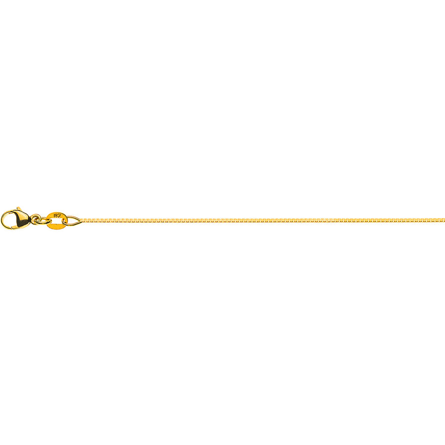 Halskette Venezianer diamantiert Gelbgold 750