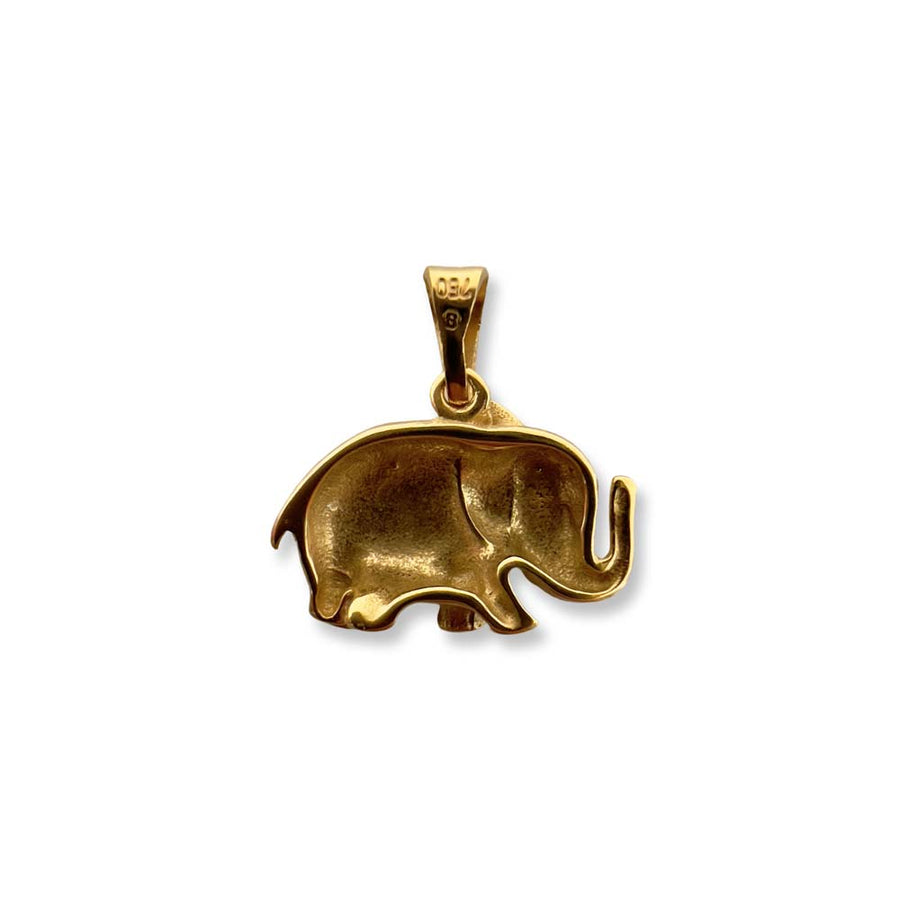 Anhänger Elefant Gelbgold 750