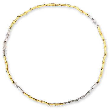 Halskette Bicolor Gelb- & Weissgold N419