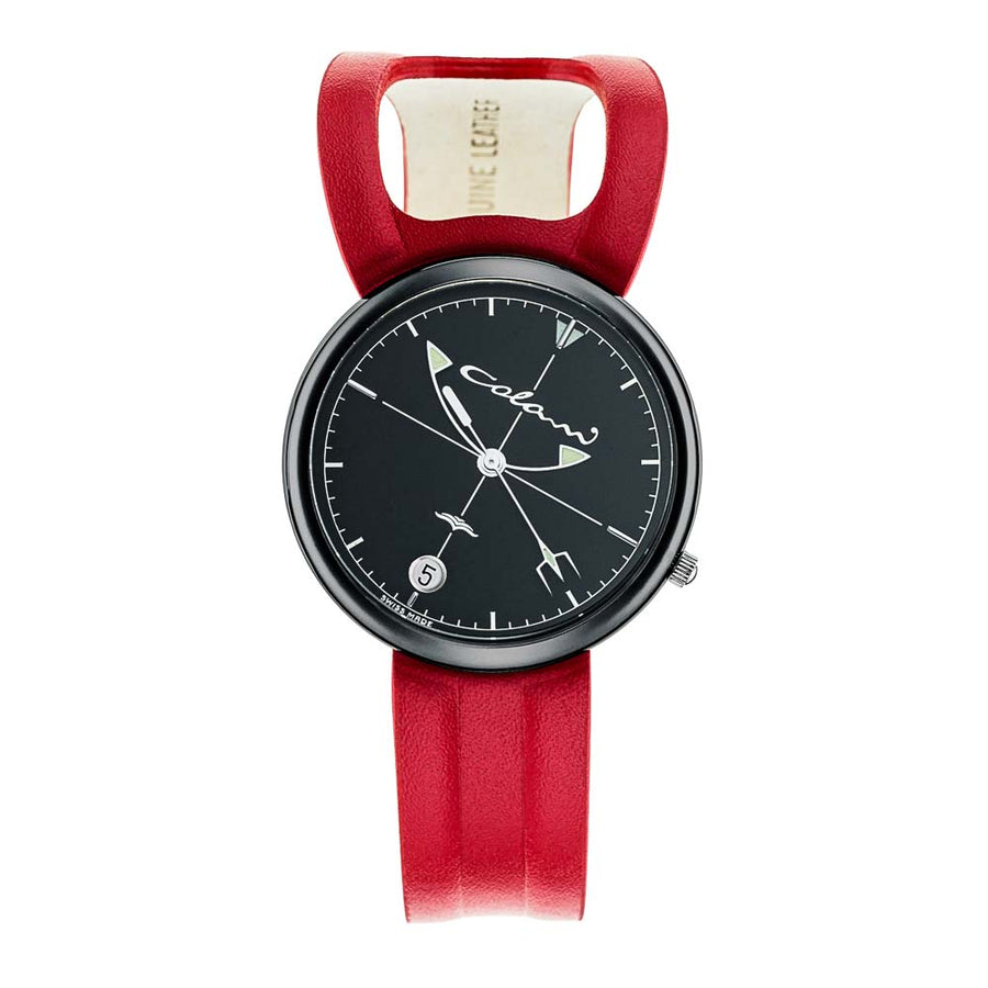 Design-Uhr von Luigi Colani | Wing 1 Lady schwarz