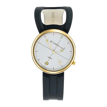 Design-Uhr von Luigi Colani | Wing 1 Lady gelbgold