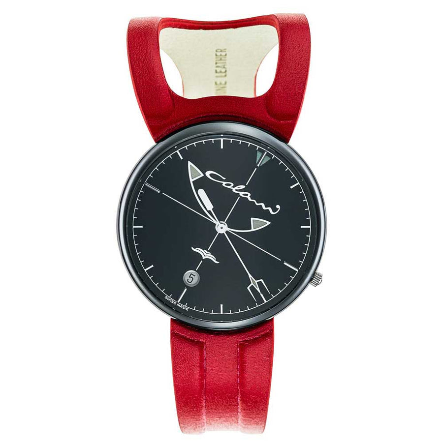 Design-Uhr von Luigi Colani | Wing 1 Unisex schwarz