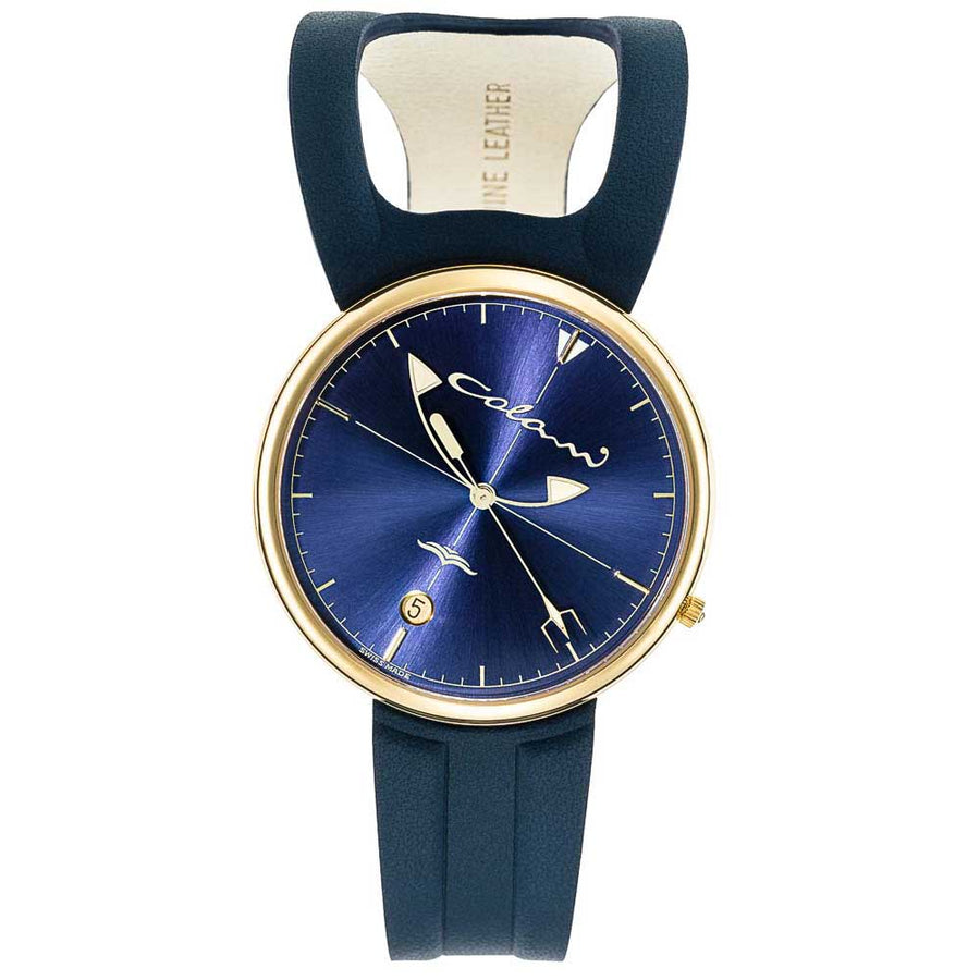 Design-Uhr von Luigi Colani | Wing 1 Unisex gelbgold