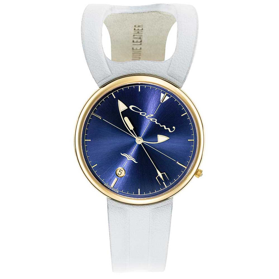 Design-Uhr von Luigi Colani | Wing 1 Unisex gelbgold