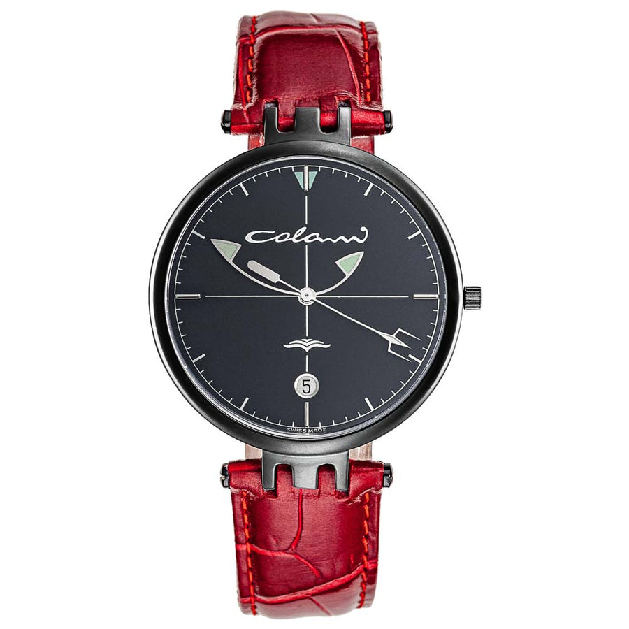 Design-Uhr von Luigi Colani | Wing 2 Unisex schwarz