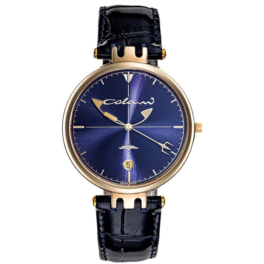 Design-Uhr von Luigi Colani | Wing 2 Unisex gelbgold