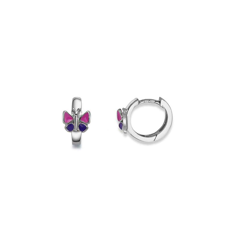 Ohrringe Schmetterling pink lila