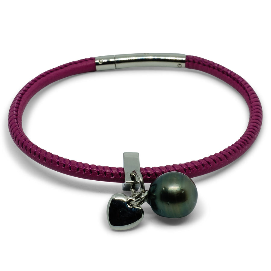 Armband Perle grau 