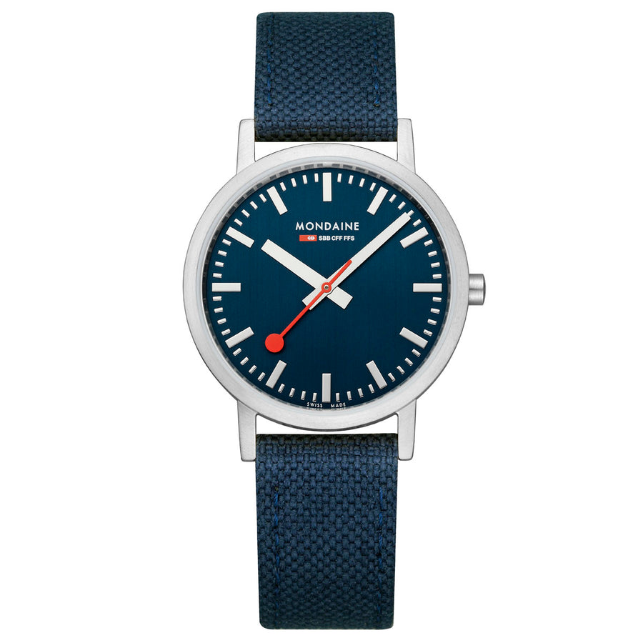 Mondaine Classic in blau