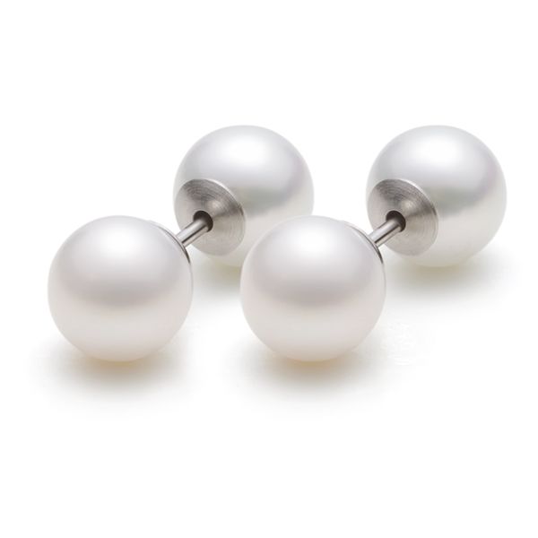 Ohrstecker Doppel Perlen