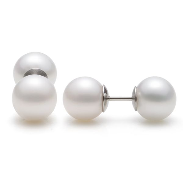 Ohrstecker Doppel Perlen