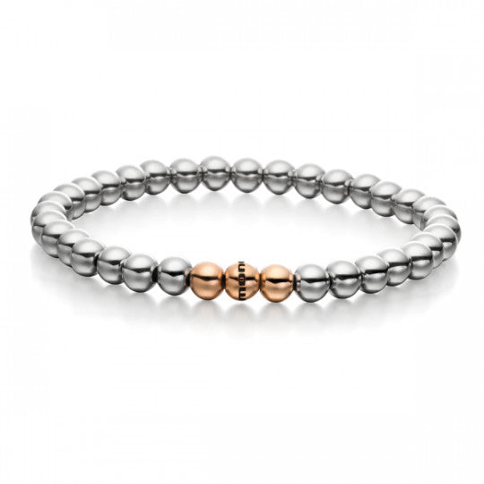 Kugelarmband Edelstahl Rosé & Pur