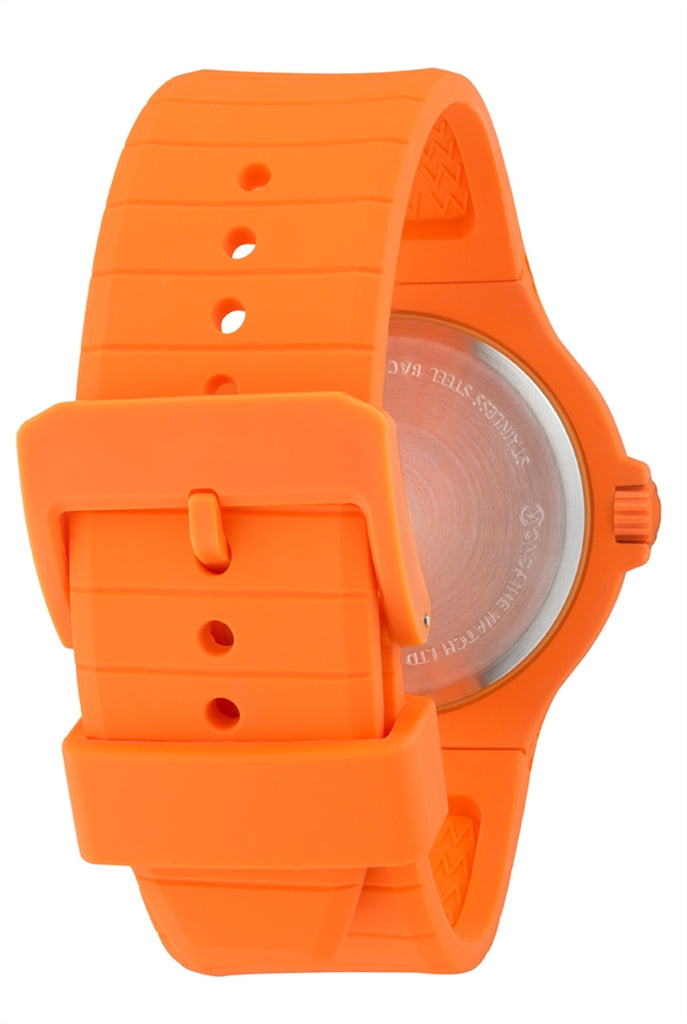 Kunststoff Uhr orange