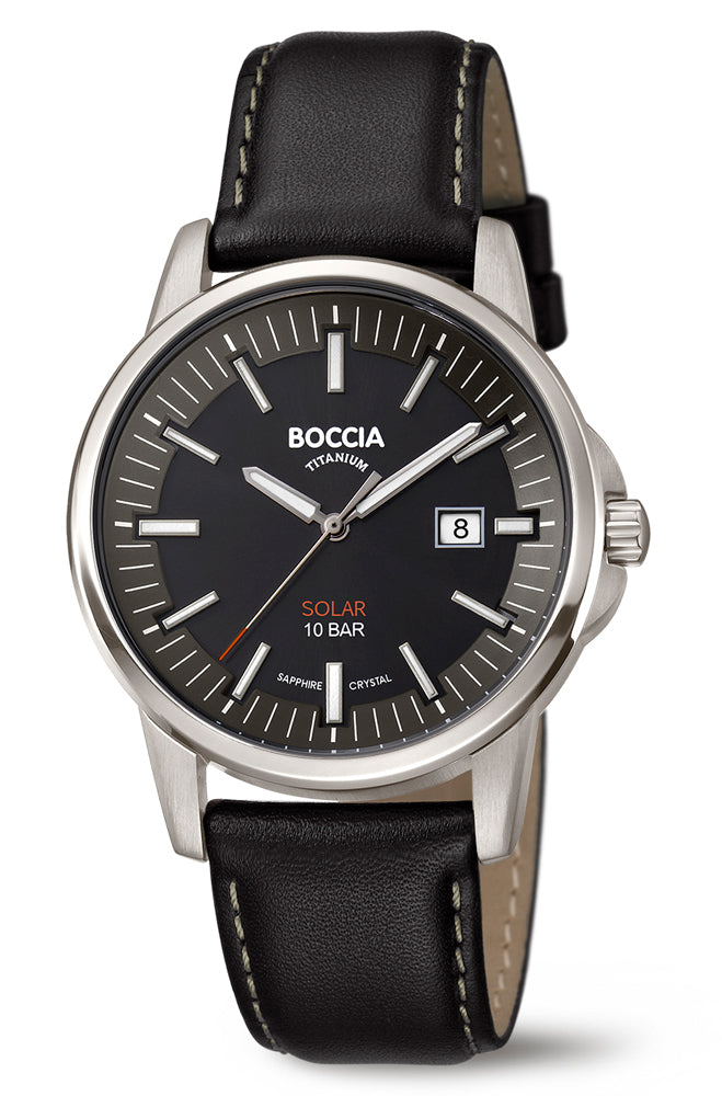 Solaruhr von Boccia Titanium