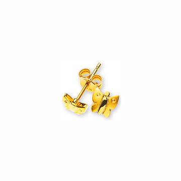 Schmetterling Ohrringe Gelbgold
