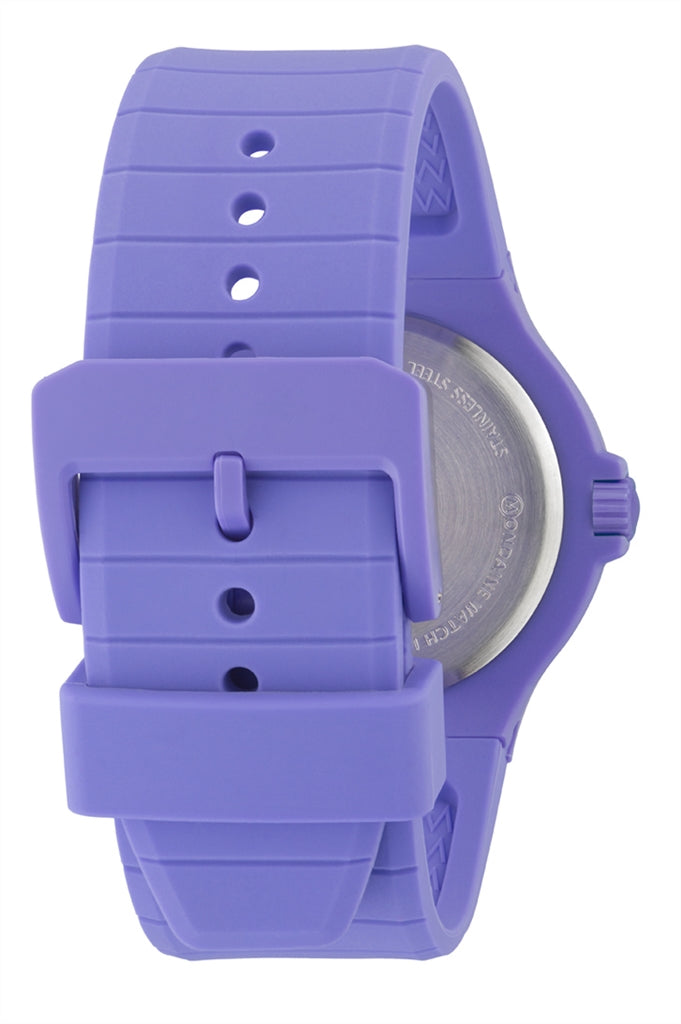Uhr Kunststoff violett