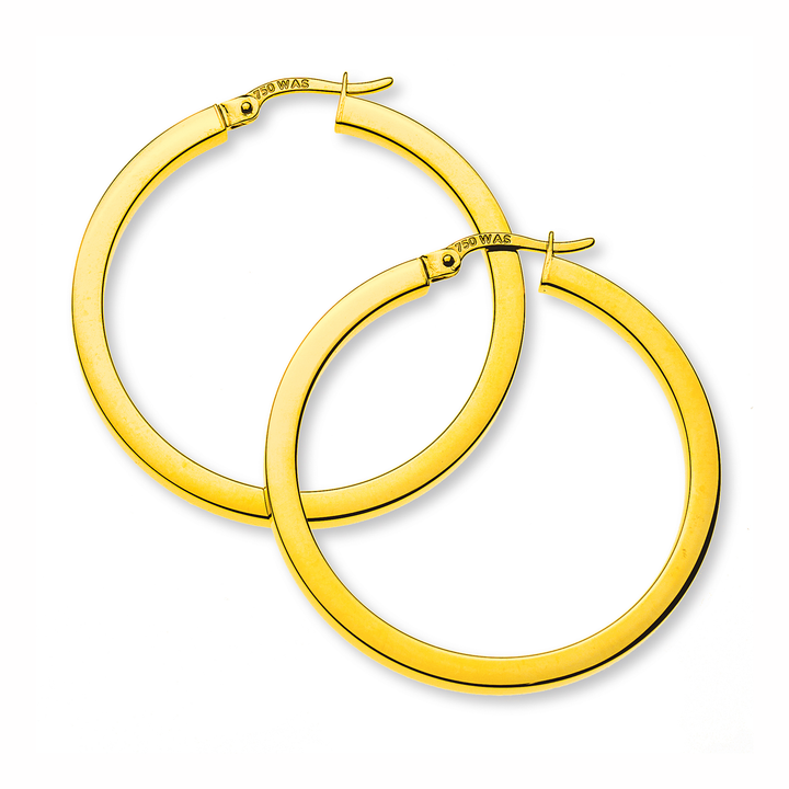 Creolen 4-kant Gelbgold 750