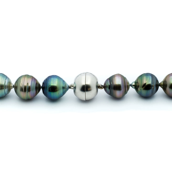 Tahitiperlenkette Multicolor Barock Ø 15mm