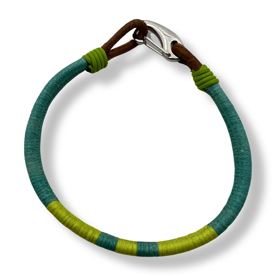 Armband gewickelt türkis-grün