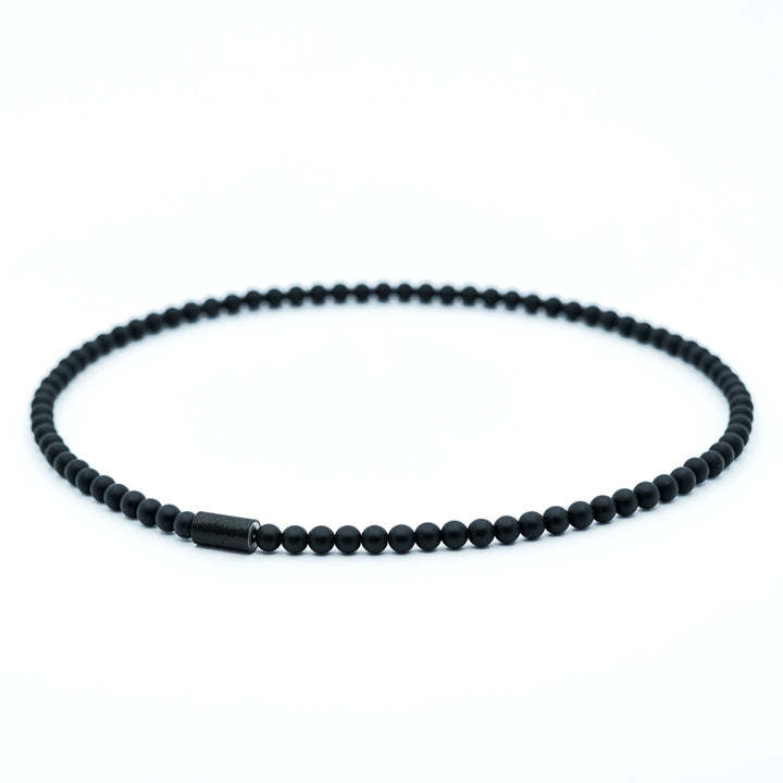 Halskette Onyx 6mm Veto K180 & Magnet-Verschluss AN727